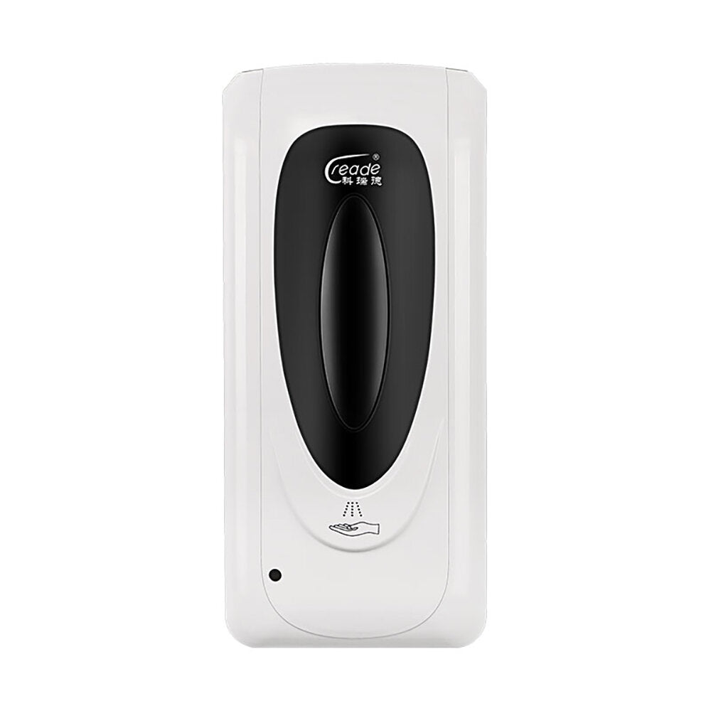 Creade 1000ML Automatic Disinfection Sprayer Machine Touchless Mobile Hand Disinfection Station UV Light Soap/Spray/Liquid Hand Cleaner For School Hospital