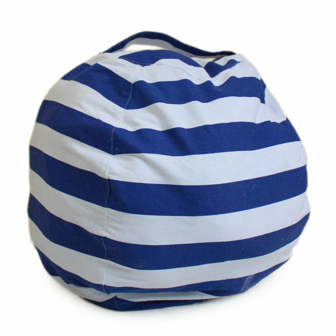 Honana Large Capacity Stuffed Animal Storage Bean Bag Canvas Chair Home Organizer for Kids' Plush