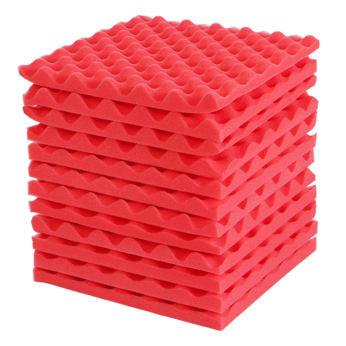 12Pcs Acoustic Soundproofing Studio Foam Tiles Sound-Proof Foam Tile Acoustic Studio Wedge Board Set