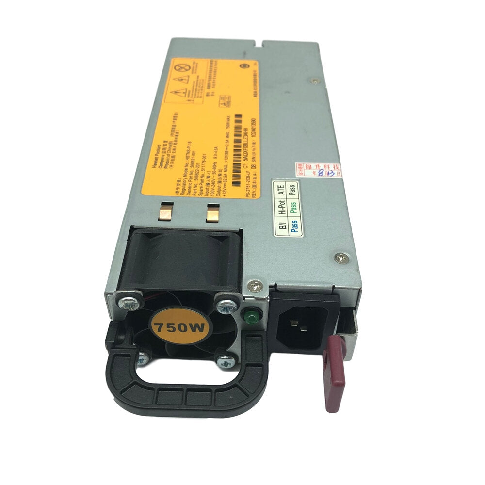 750W AC100V-240V to DC12V 50-60Hz DL180 360 380G6 G7 Server Power Supply 511778-001 506822-201