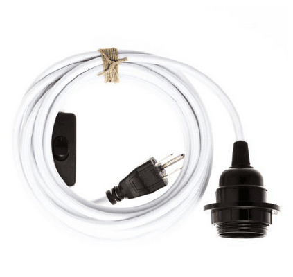 E27/E26 Edison Retro Lamp Cap American Standard Three Plug Switch Lamp Cap 110v-220v 4.5m