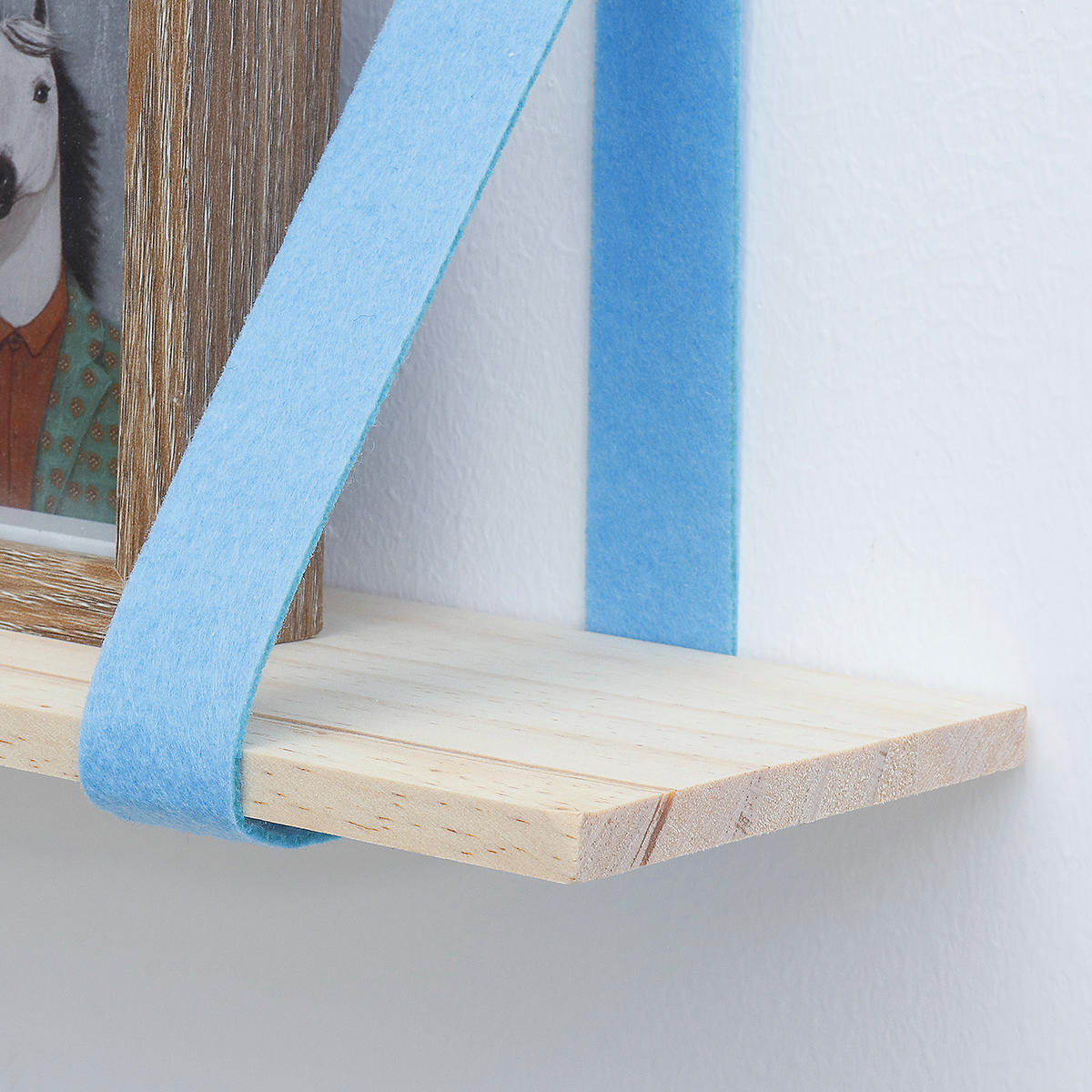 Hanging Wall Shelf Vintage Storage Floating Bookshelf Home Decorations