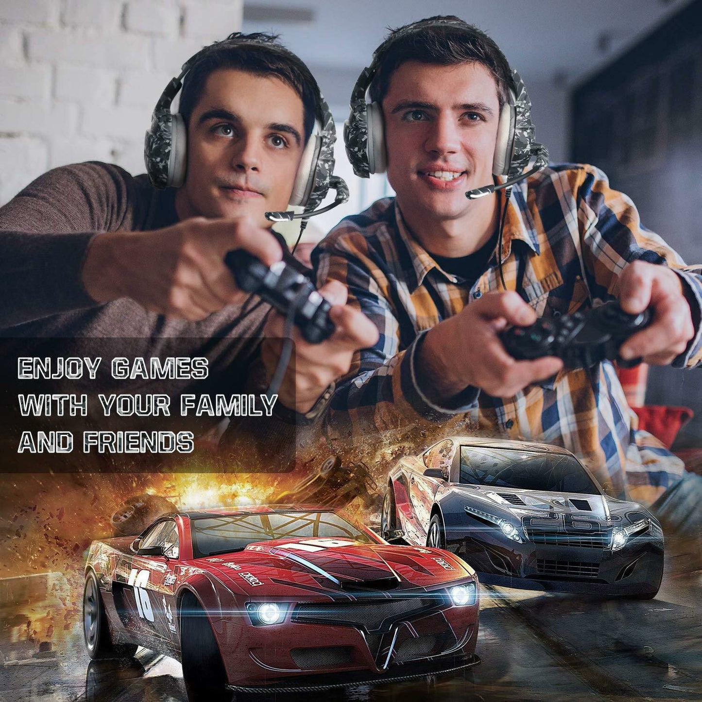 ONIKUMA K5 Gaming Headphone Bass Headset Surround Sound RGB USB 3.5mm Wired Over-head Headset with Mic for Computer PC XBOX Gamer