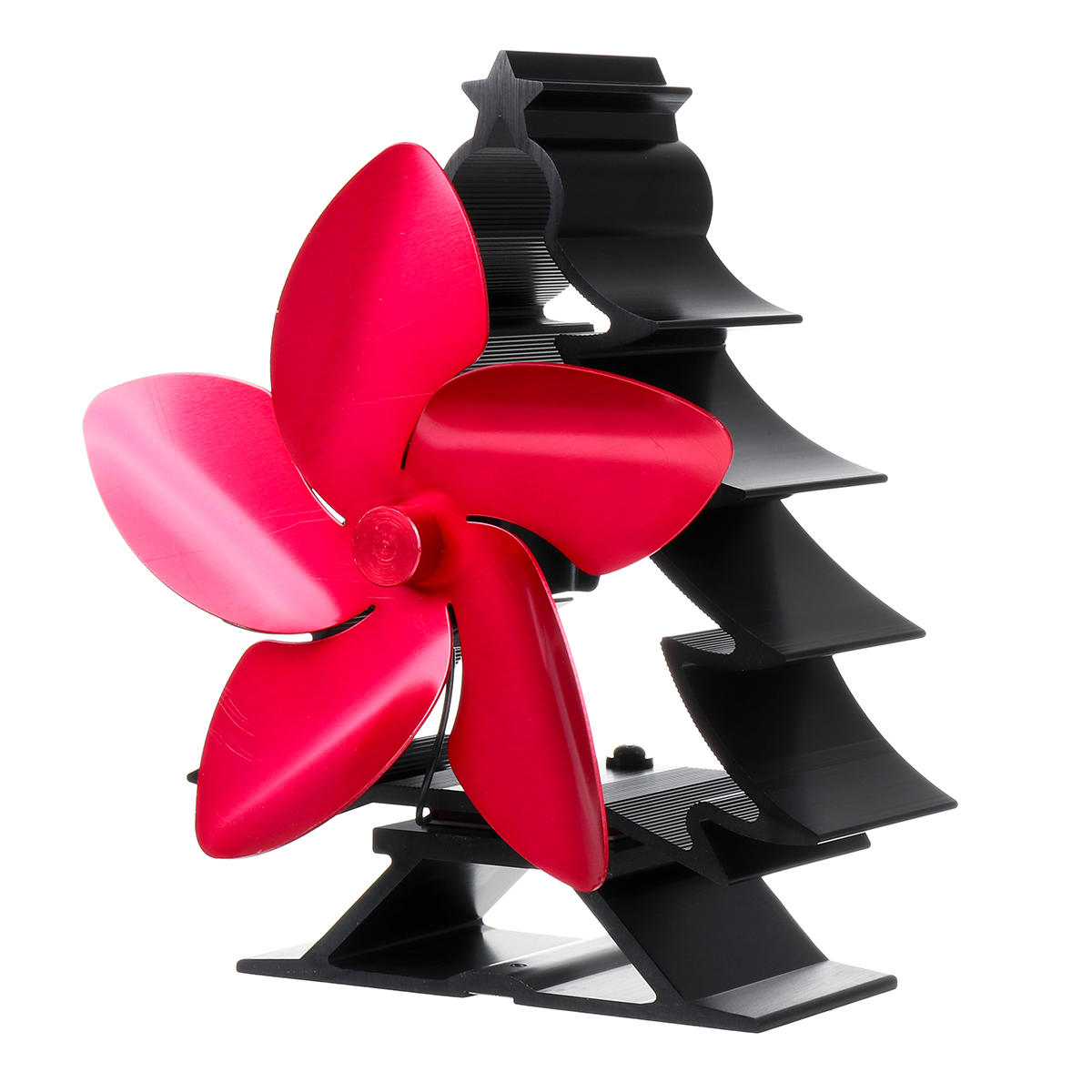 Heat Powered Stove Top Fan 5 Blade Wood Burner Log Burning Christmas 70~240