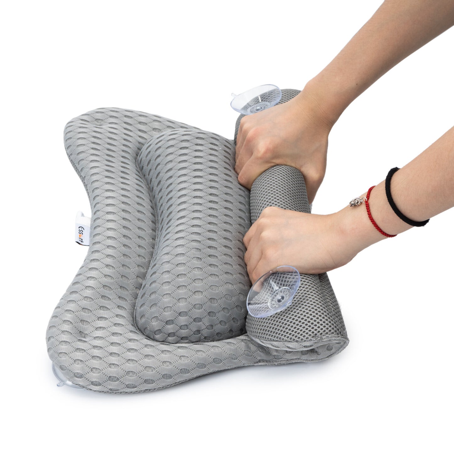 Essort Bath Pillow Spa Neck Back Support Bathtub Tub 3D Mesh Cushions Suction Cups