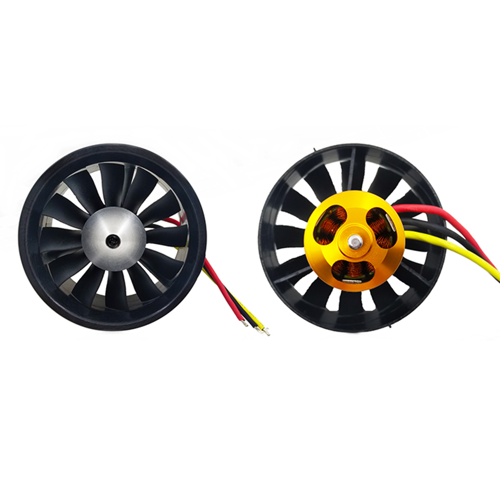 QX-Motor 70mm 12-Blade EDF Unit With QF2827 1800KV 2600KV Brushless Motor For RC Airplane Jet