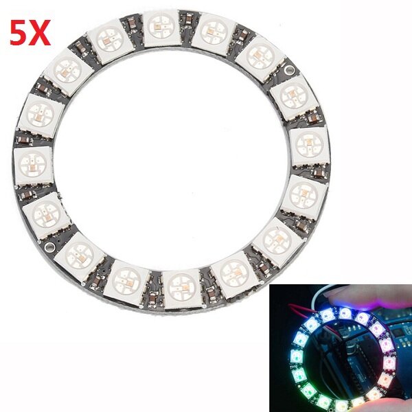 5Pcs CJMCU 16 Bit WS2812 5050 RGB LED Driver Development Board