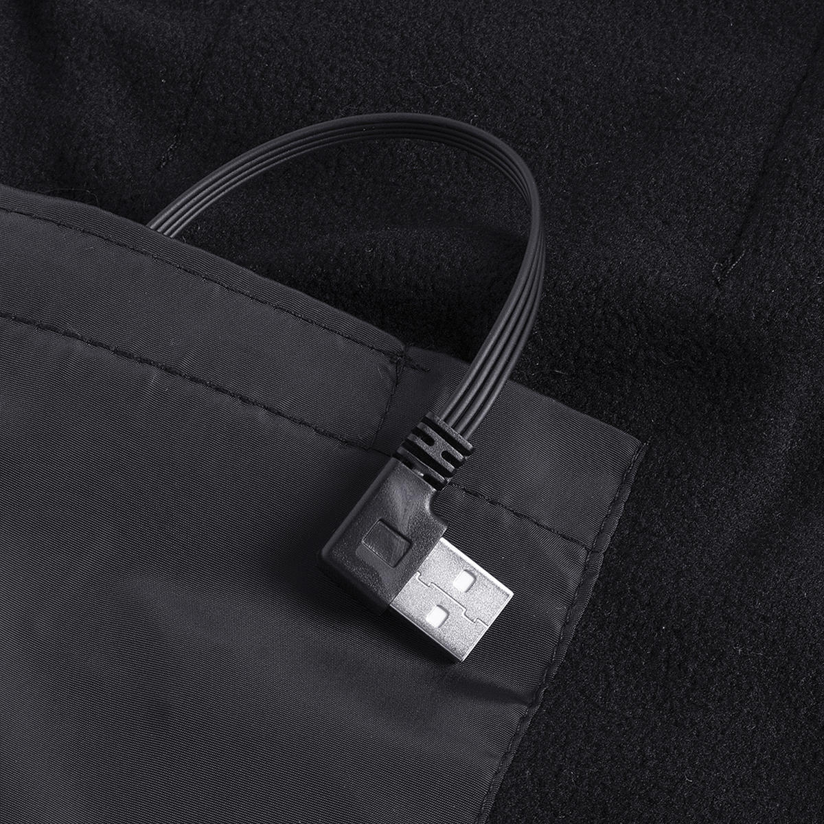 Dual Control Electric Vest Heated Outdoor Jacket USB Warm Up Heating Pad Winter Body Warmer