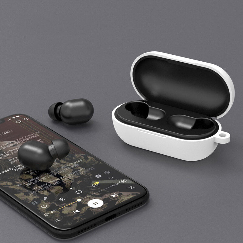 Bakeey Headphones Protective Case Fully Shockproof Lightweight Full Coverage Silicone Earphone Protective Cover For Haylou GT1 GT1 Plus