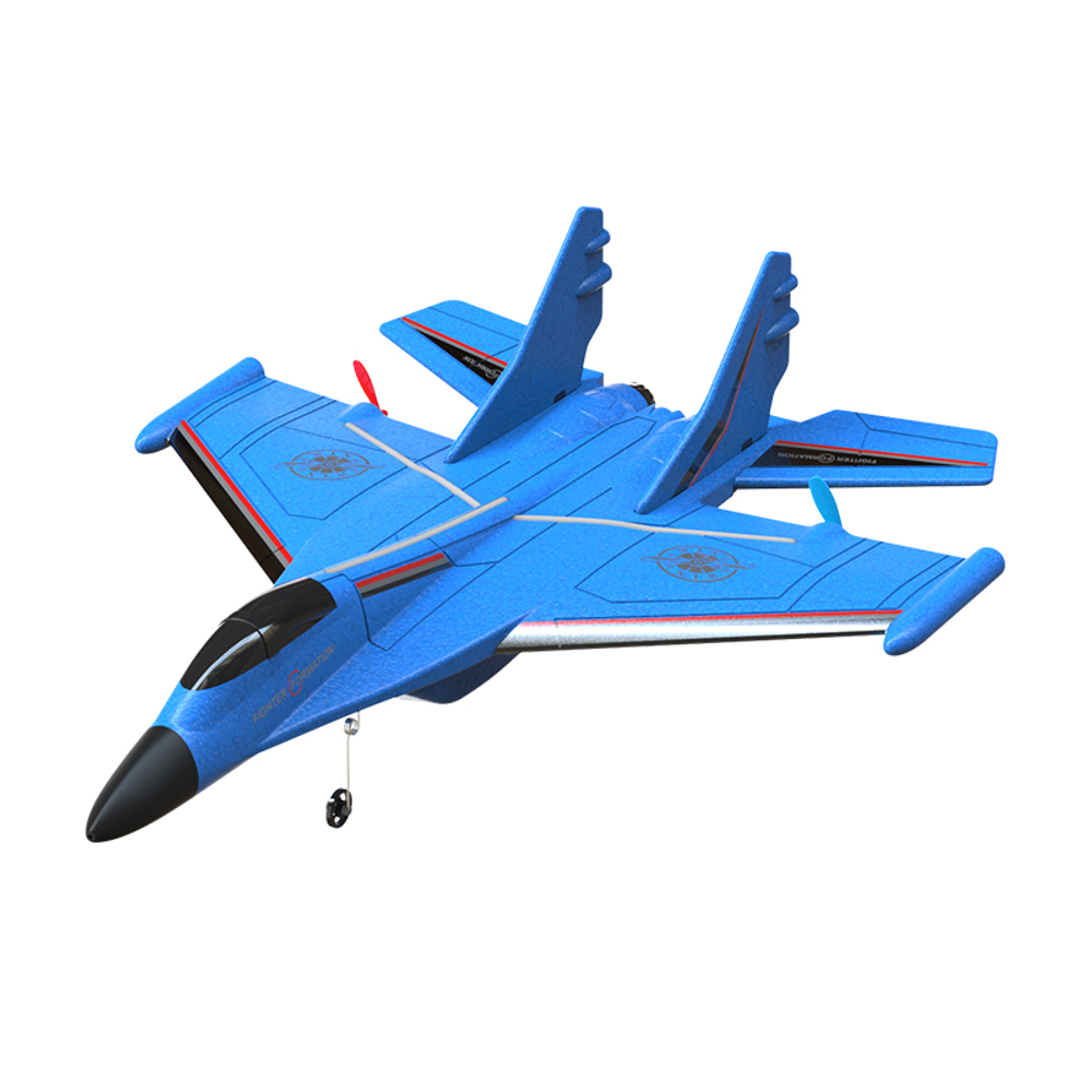 HW-34 320mm Wingspan 2.4G 2CH EPP Auto Balance RC Airplane Glider RTF Built-in Gyro With Battery LED Lights