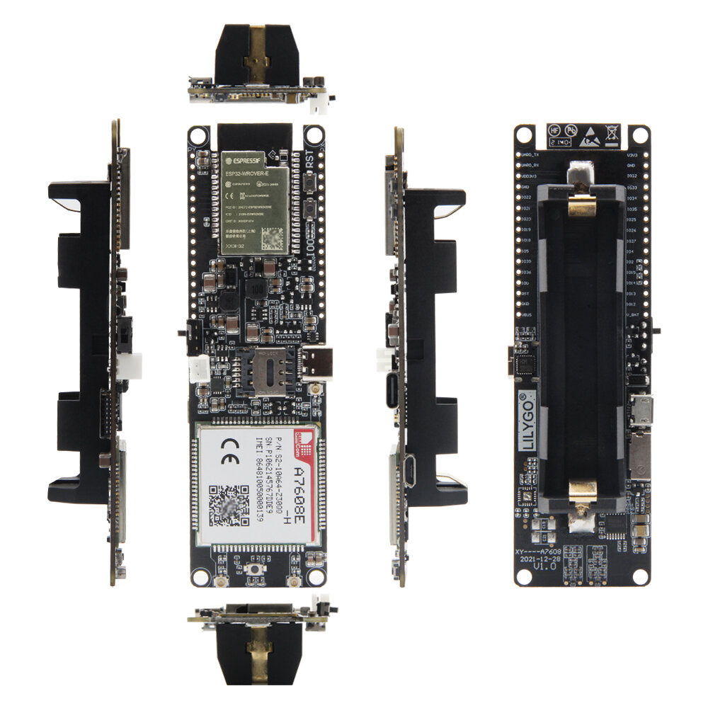 LILYGO T-A7608SA-H T-A7608E-H ESP32 SIM LTE Network GPS Antenna ESP32-WROVER-E Wireless Module WiFi Bluetooth Development Board