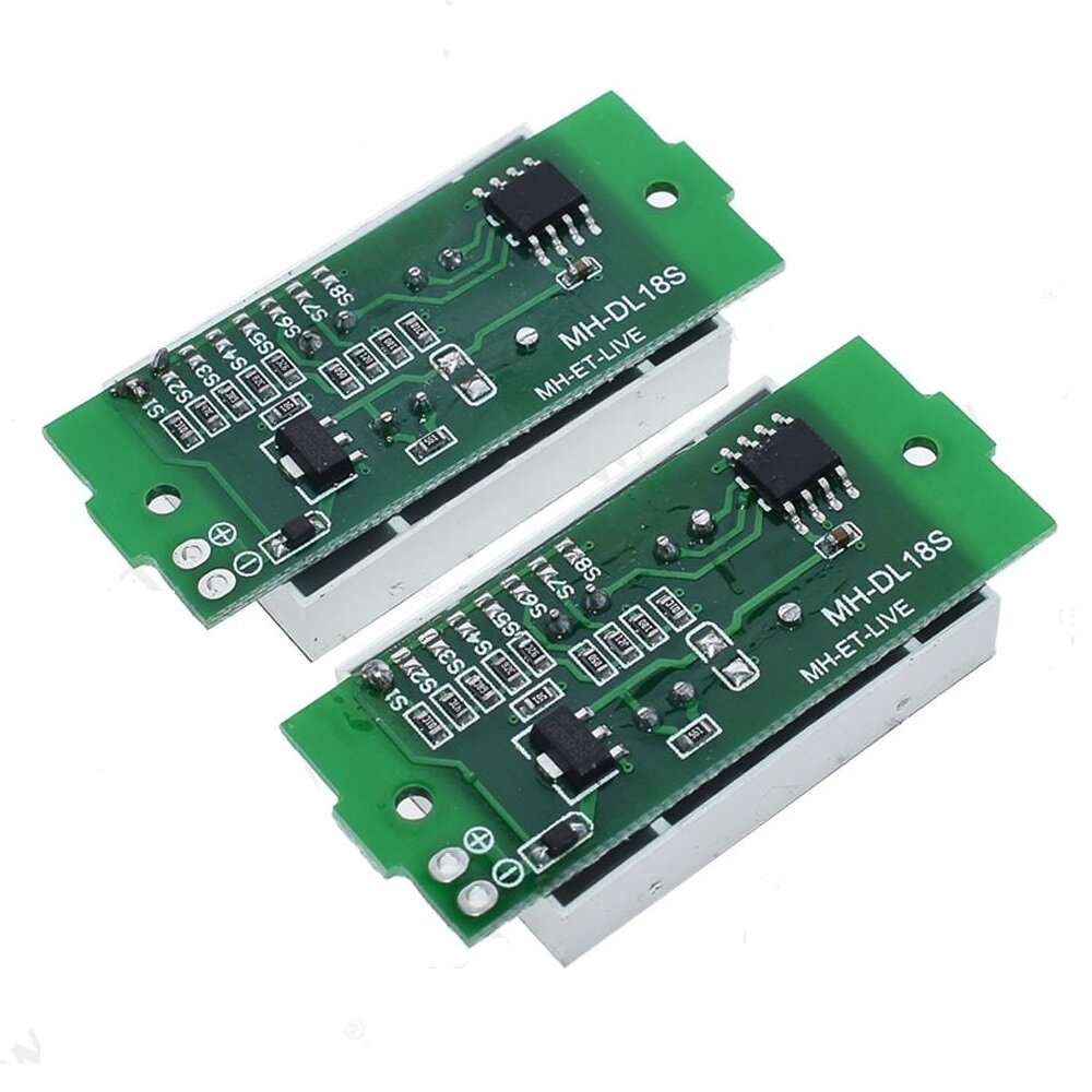 5Pcs 1S-8S Single 3.7V Lithium Battery Capacity Indicator Module 4.2V Blue Display Electric Vehicle Battery Power Tester Li-ion