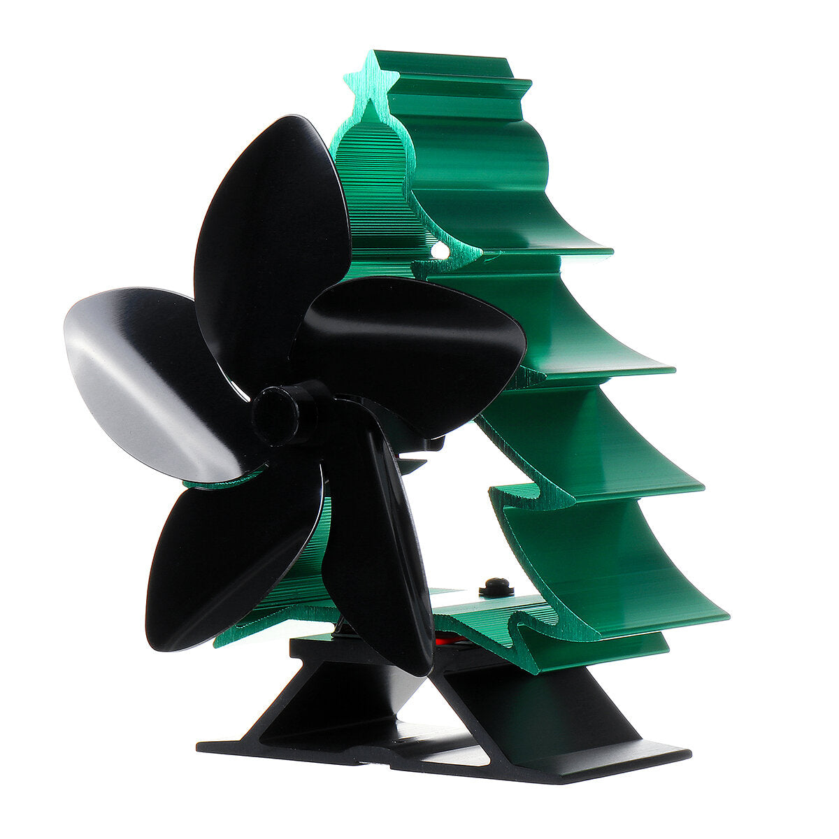 Heat Powered Stove Top Fan 5 Blade Wood Burner Log Burning Christmas 70~240