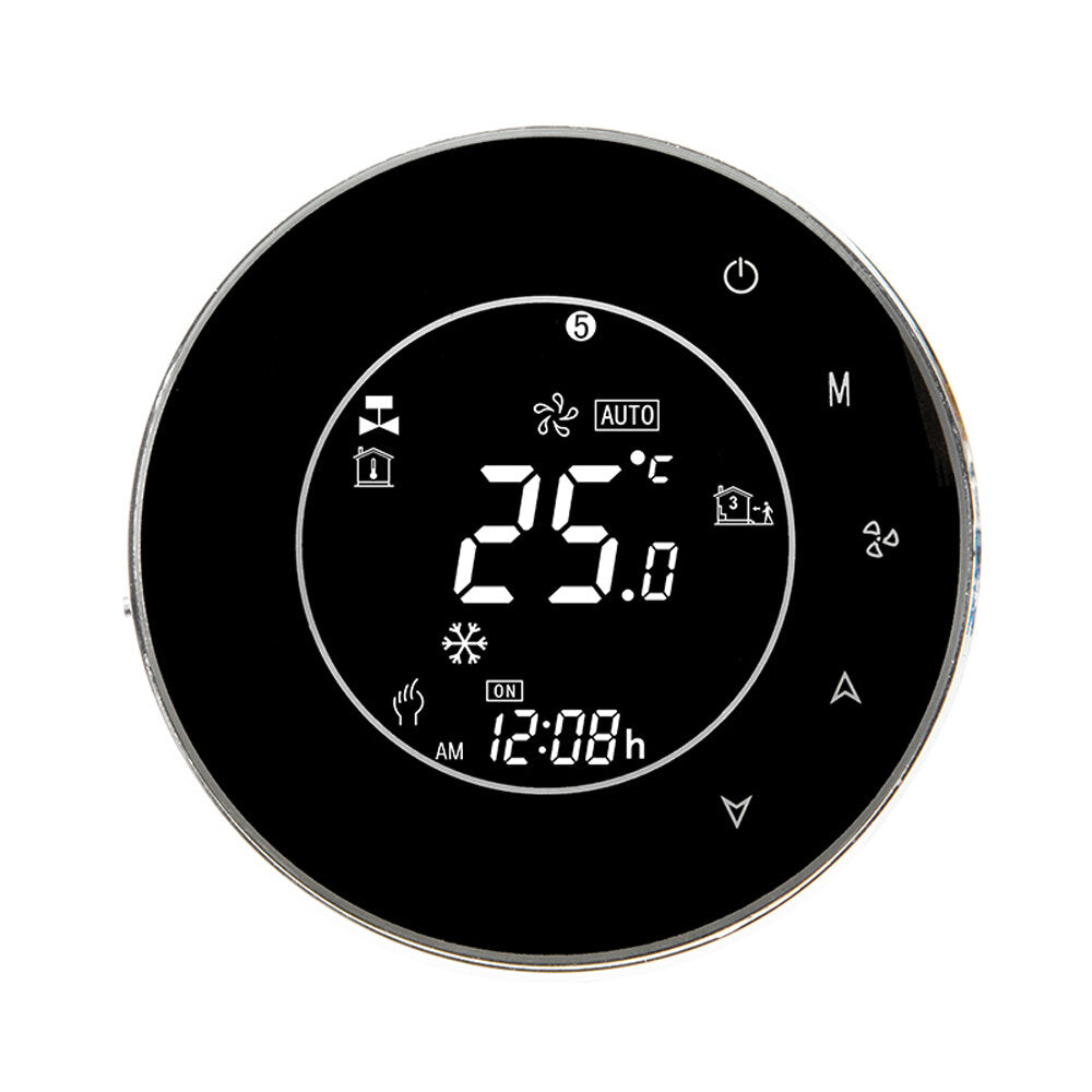 MoesHouse BHT-6000-GCLW Water/Gas Boiler Thermostat Backlight WIFI 3A Weekly Programmable LCD Touch Screen Works With Alexa Google Home
