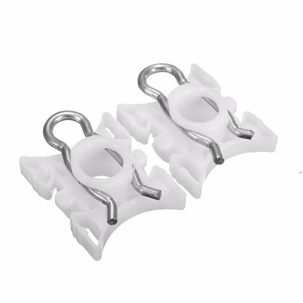 Pair White Window Lift Regulator Slider Clips #51321938884 For BMW 3 Series E36 E92 E93