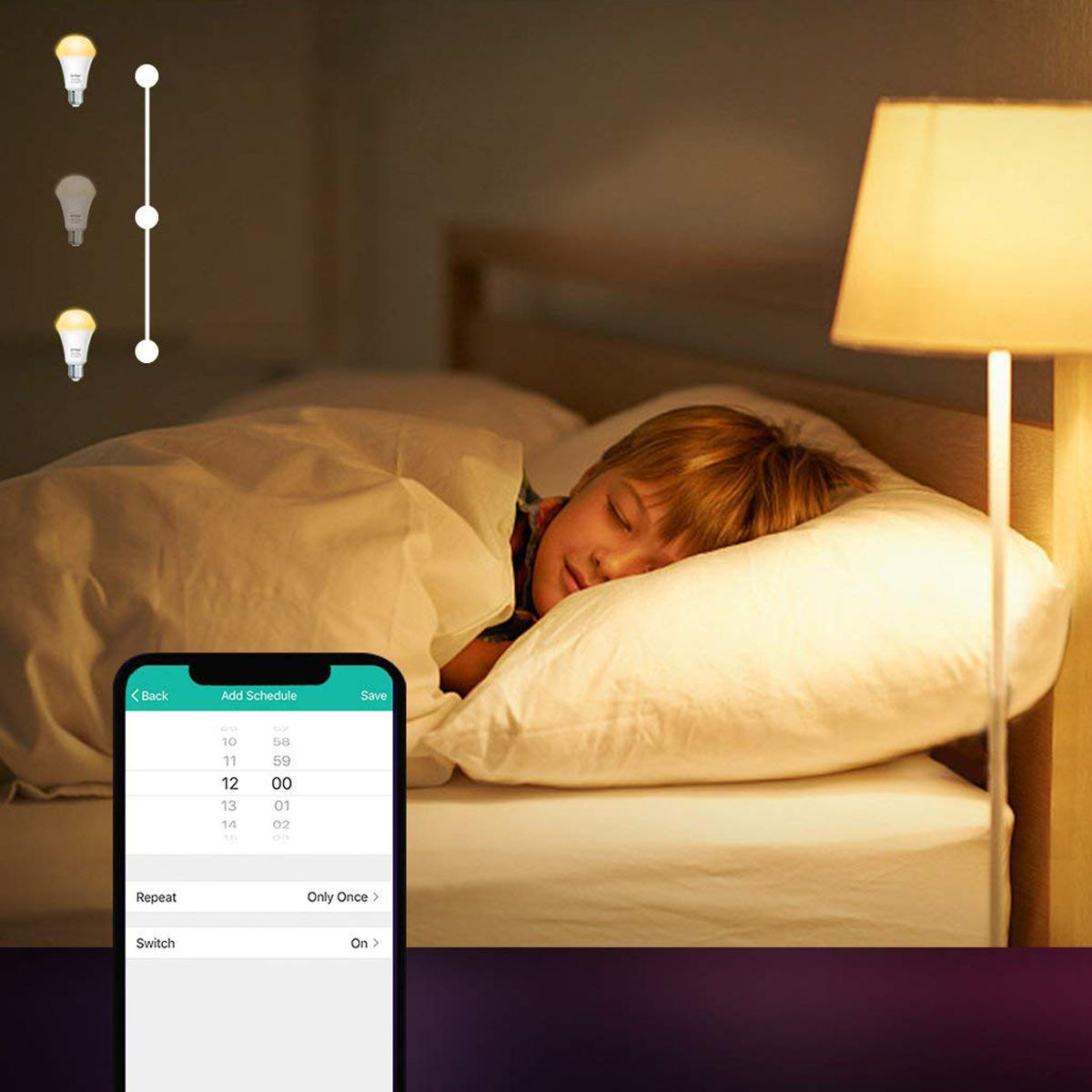 Lombex E27 10W RGBWW WIFI APP Voice Control Smart LED Light Bulb Work with Amazon Alexa AC110-255V