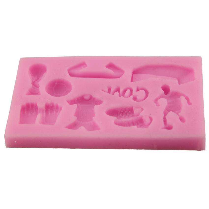 European Cup Football Silicone Fondant Soap 3D Cake Baking Mold Cupcake Jelly Candy Chocolate