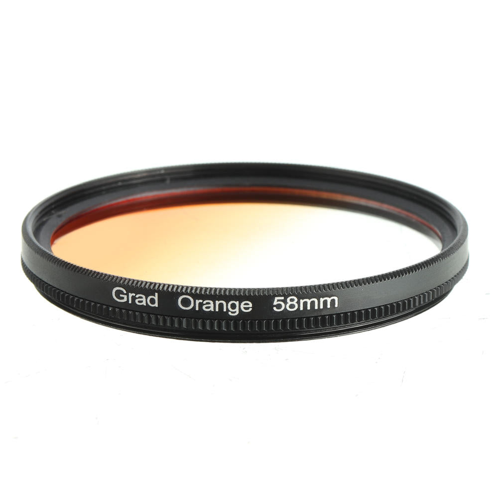 KnightX Universal Graduated Orange 49/52/55/58/62/67/72/77mm Lens Filter for Canon for Nikon DSLR Camera