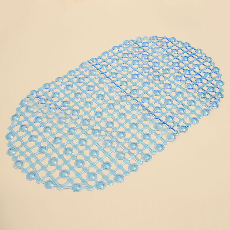 45x37cm PVC Anti Slip Floor Mat Bathroom Transparent Carpet With Strong Suction Cup