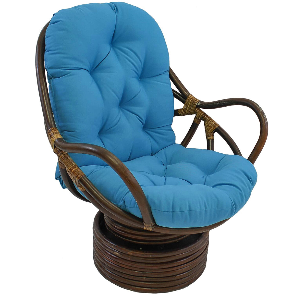 Single Sofa Cushion Rocker Cushion with Straps Replacement Thickened Polyester Comfortable and Soft Outdoor Indoor Chair Cushion