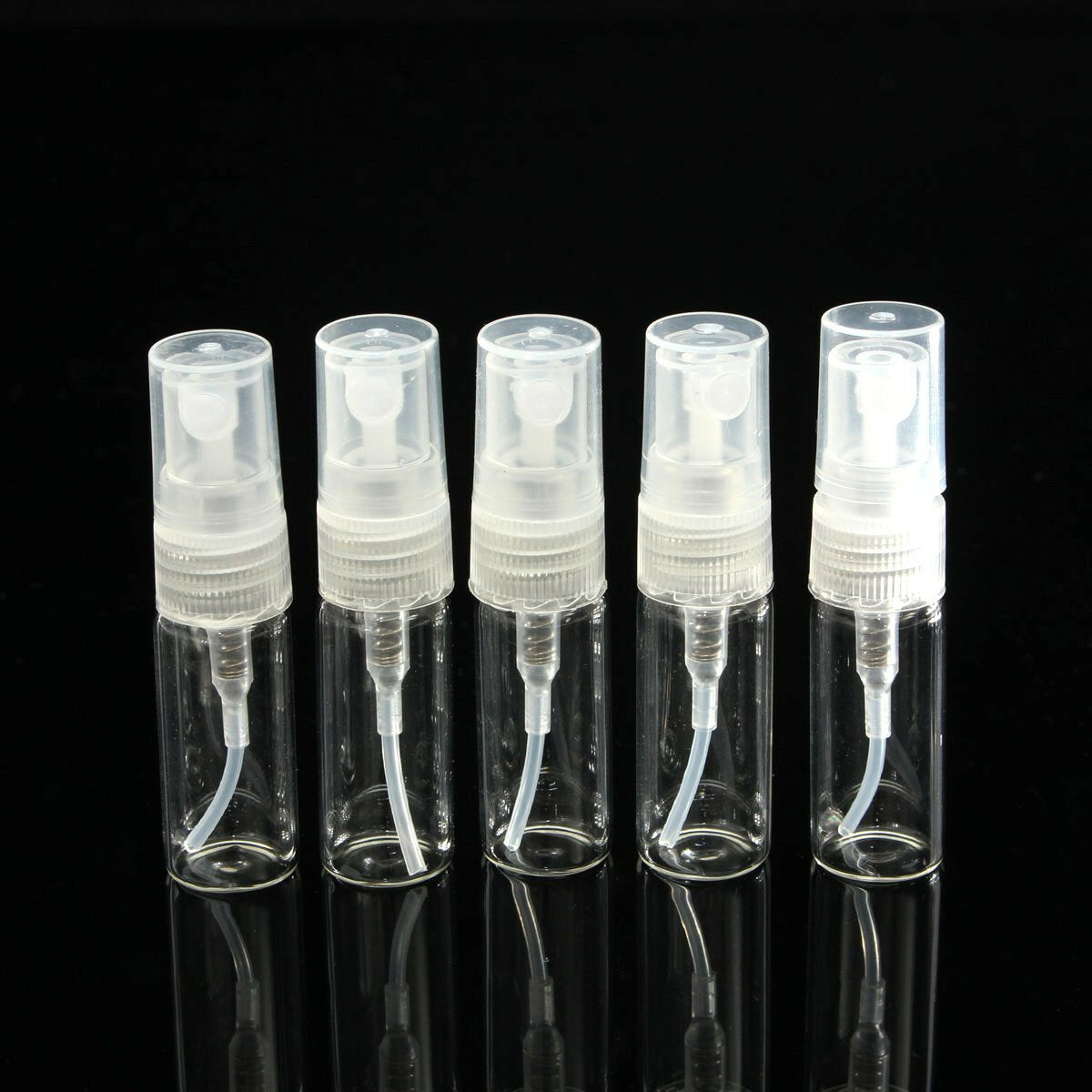 5pcs Atomizer Pump Glass Spray Bottle Perfume Bottle Empty Bottle 2/3/5/10ml