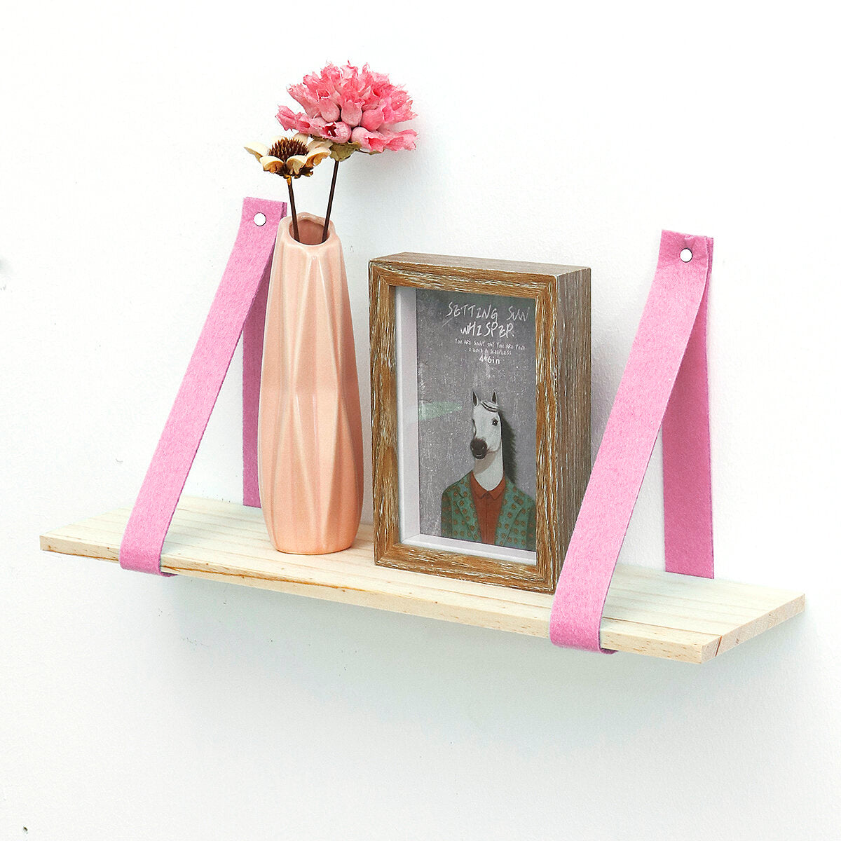 Hanging Wall Shelf Vintage Storage Floating Bookshelf Home Decorations