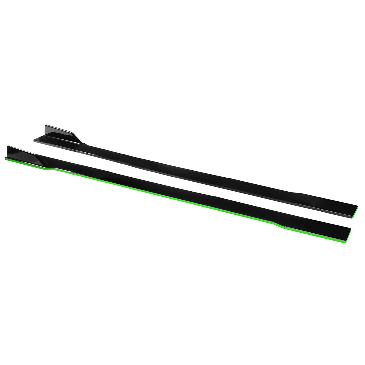 For Dodge Challenger SRT R/T Scat Pack 86.6 Inch Side Skirt Extension Rocker Panel Green Line