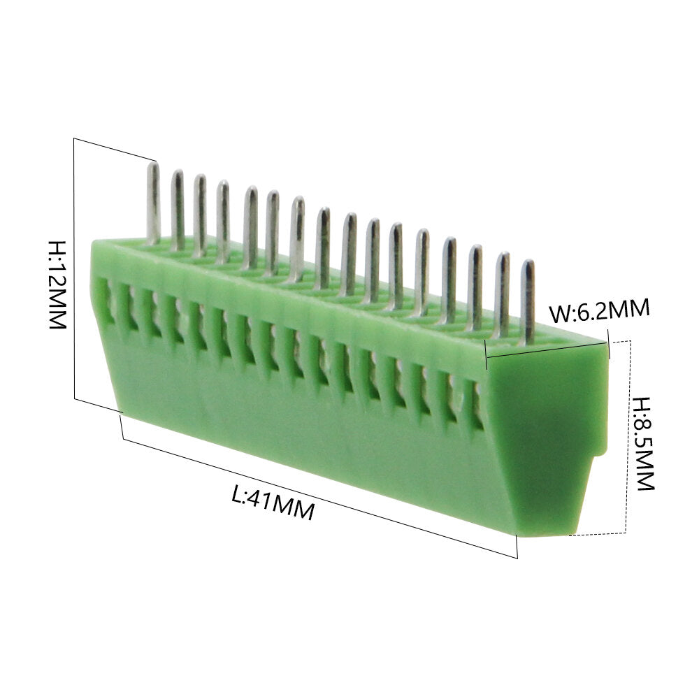 LILYGO 16PIN 2.54mm Terminal Screw Terminals Block Connector 150V 6A For T-SIM7000G T-A7670 For 24-12 AWG Cable