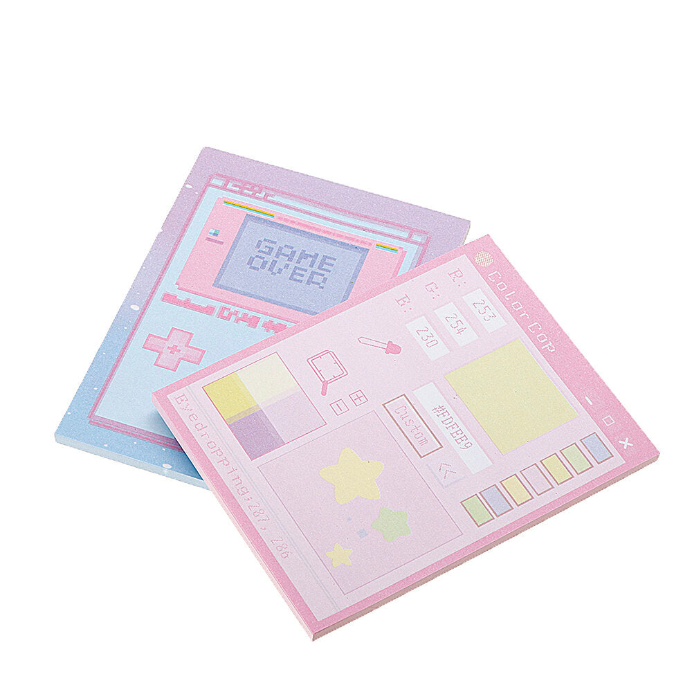 6 Pcs/pack Colorful Sticky Notes Cartoon Love Game Pad Sticky Memo Notes Gift Stationery Office Sticker School Supplies