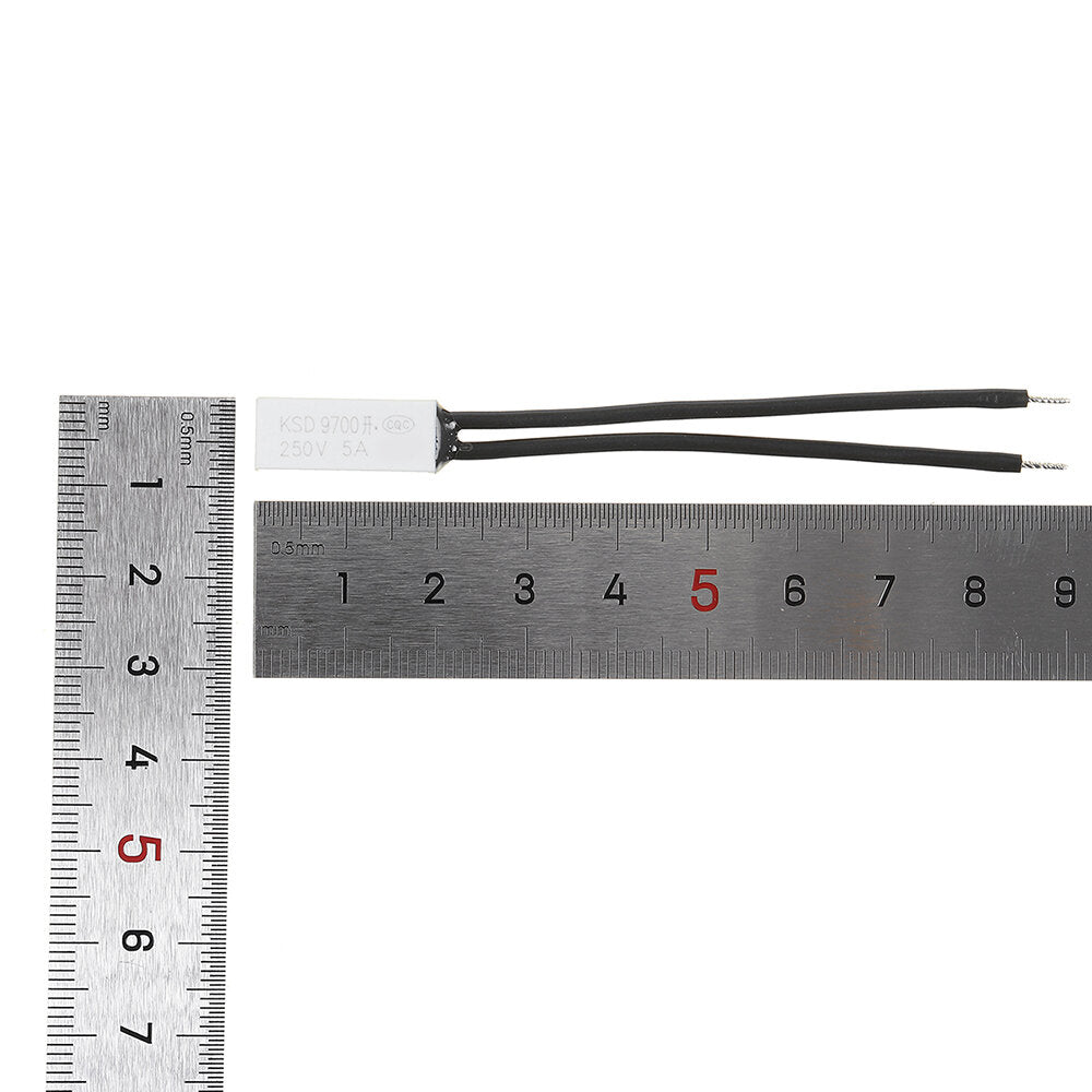 Normal Open KSD9700 250V 5A 50 55 60 90 130 Plastic Thermostatic Temperature Sensor Switch NO