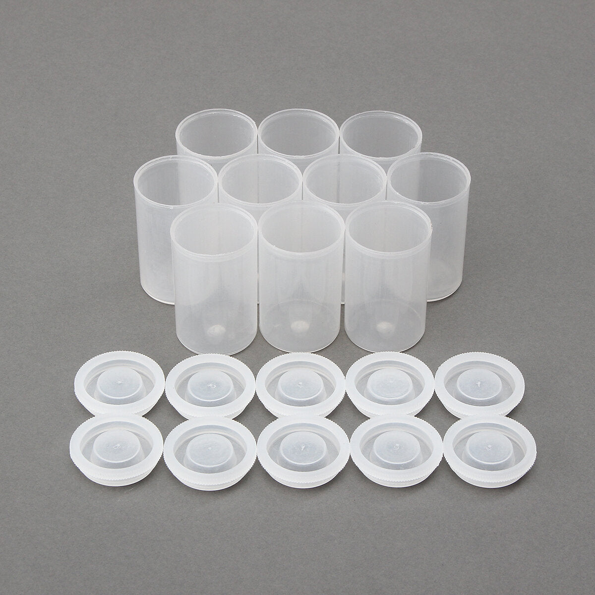10Pcs Empty Black White Bottle 35mm Film Cans Canisters Containers for Kodak Fuji
