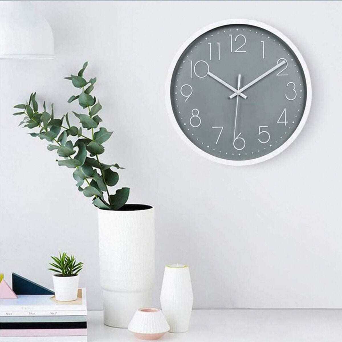 12inch DIY Wall Clock Silent Quartz Wall Night Clocks Multicolor Optional