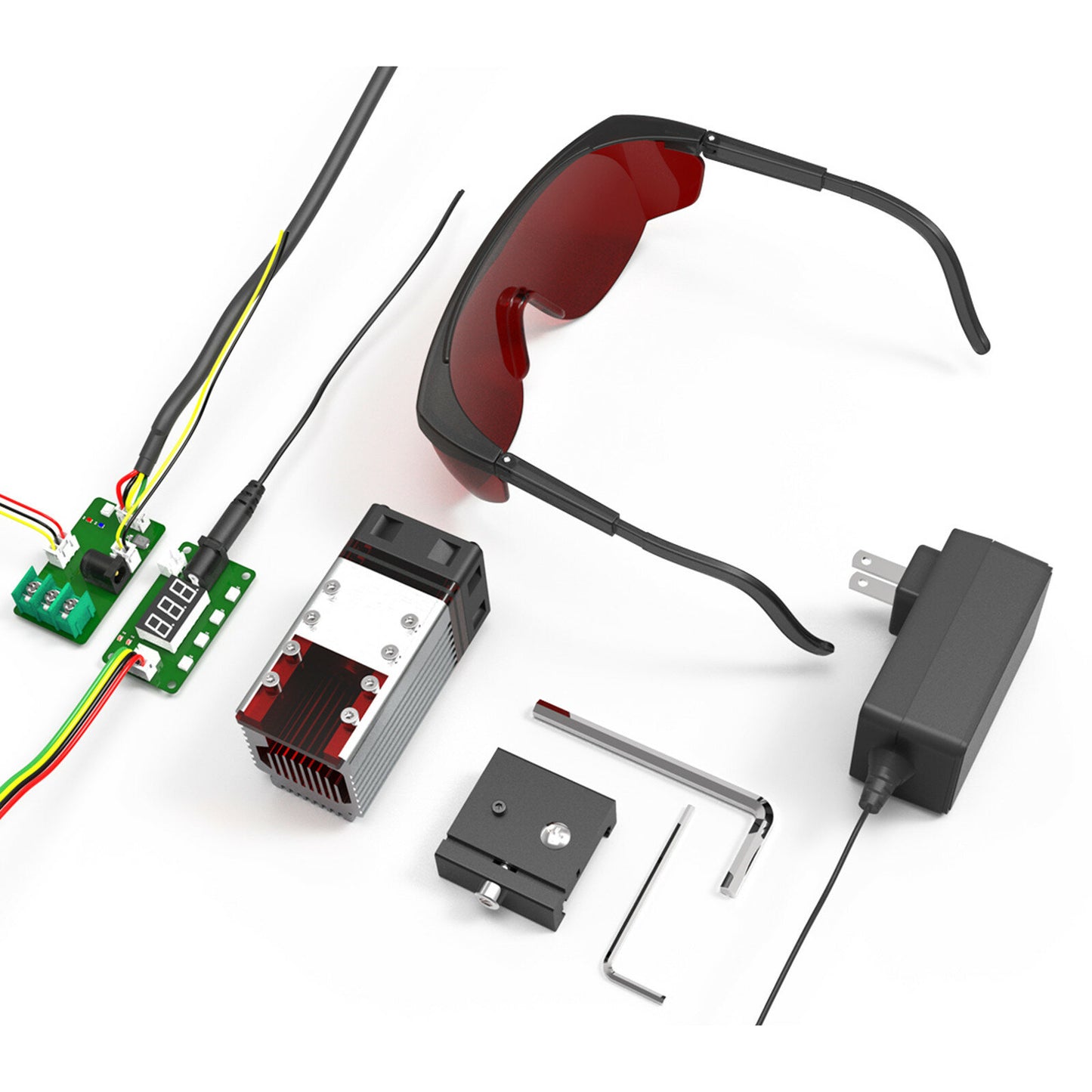 NEJE 40W Laser Module 11Pcs/Set NEJE Laser Module 2 In 1 Adjustable Variable Focus Lens and Fixed Focal Modified Laser Air Assist For Laser Engraver Machine Laser Cutter 3D Printer CNC Millling Banggood Banggood World Exclusive Premiere