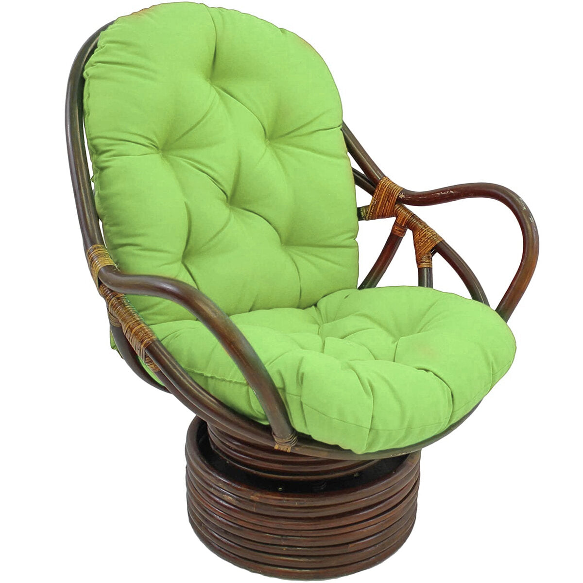 Single Sofa Cushion Rocker Cushion with Straps Replacement Thickened Polyester Comfortable and Soft Outdoor Indoor Chair Cushion