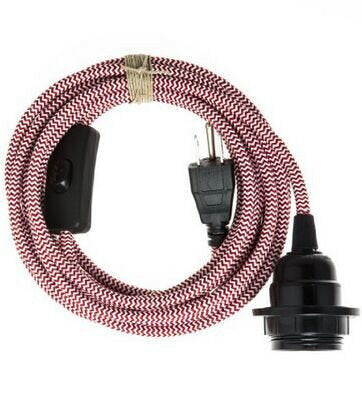 E27/E26 Edison Retro Lamp Cap American Standard Three Plug Switch Lamp Cap 110v-220v 4.5m