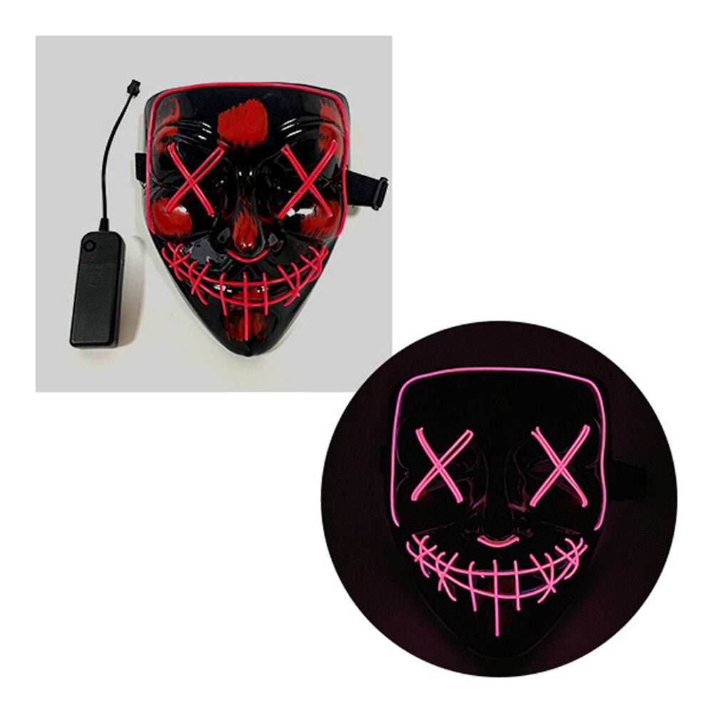 Halloween LED Mask Purge Masks Election Mascara Costume DJ Party Light Up Masks Glow In Dark 10 Colors To Choose