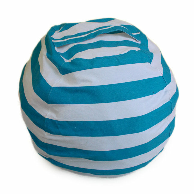 Honana Large Capacity Stuffed Animal Storage Bean Bag Canvas Chair Home Organizer for Kids' Plush