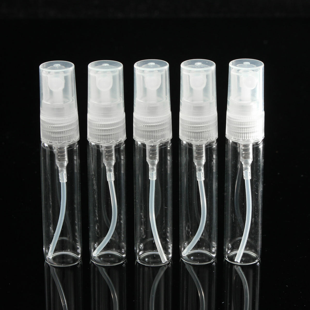 5pcs Atomizer Pump Glass Spray Bottle Perfume Bottle Empty Bottle 2/3/5/10ml