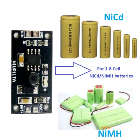 1-8 Cell 1.2V 2.4V 3.6V 4.8V 6V 7.2V 8.4V 9.6V NiMH NiCd Battery Dedicated Charger Charging Module Board