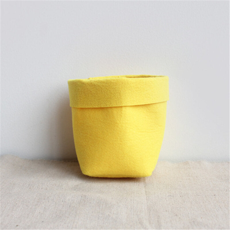 Multi-function Home Decorative Felt Desk Stationery Storage Box Kids Toys Storage Bag Office