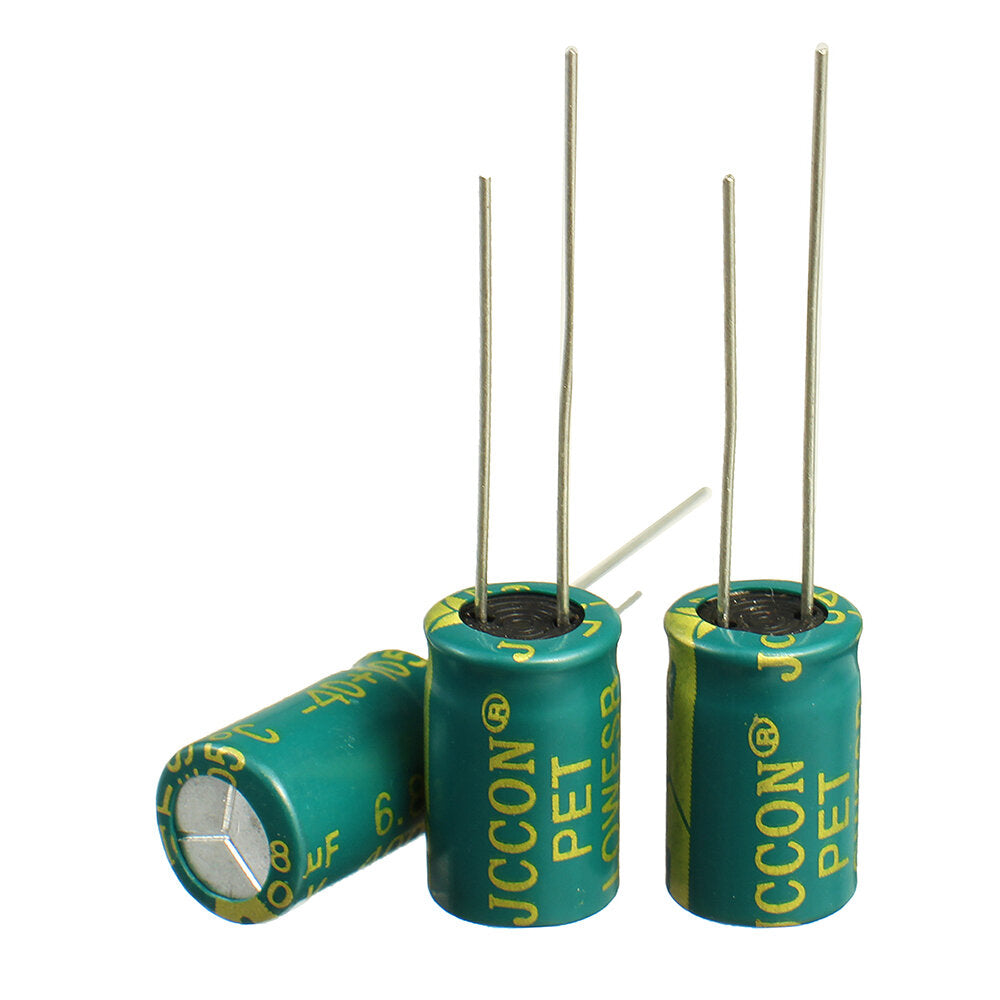 Geekcreit 50PCS 400V 6.8uf High Frequency Low Resistance Switching Power Supply Aluminum Electrolytic Capacitor 8mm*12mm with Box 400V 6.8F