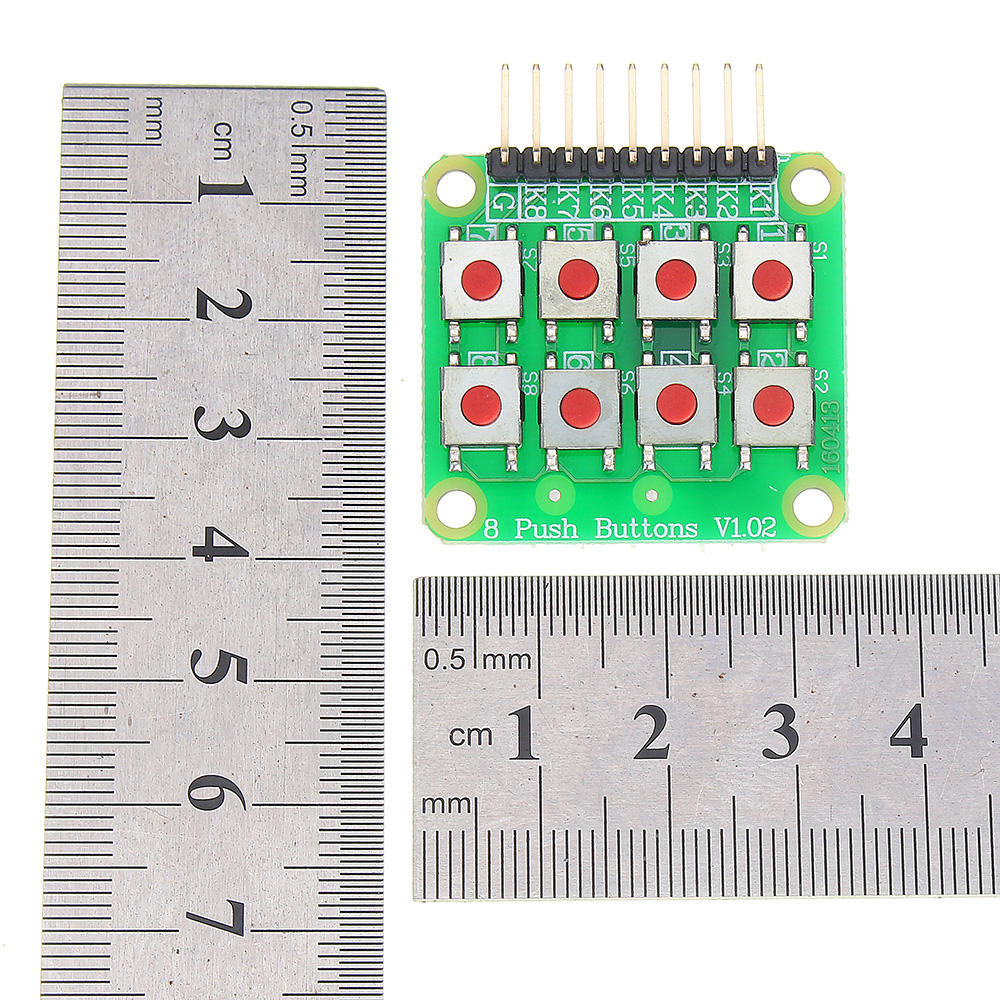 3pcs Micro Switch 2x4 Matrix Keyboard 8 Bit Keyboard External Keyboard Expansion Board Module