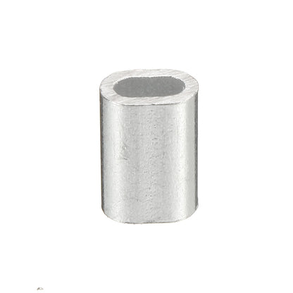 0.5-6mm Mini Aluminum Fishing Leader Sport Oval Sleeve Crimp