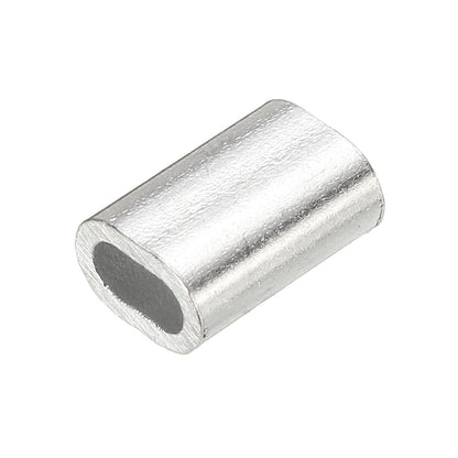 0.5-6mm Mini Aluminum Fishing Leader Sport Oval Sleeve Crimp