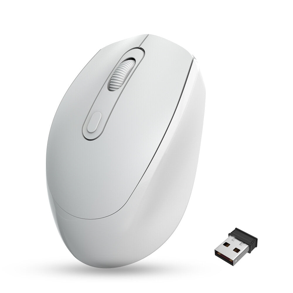 HXSJ M107 Mouse 2.4GHz Wireless 1600DPI Rechargeable Mice with USB Receiver for PC Laptop Computer