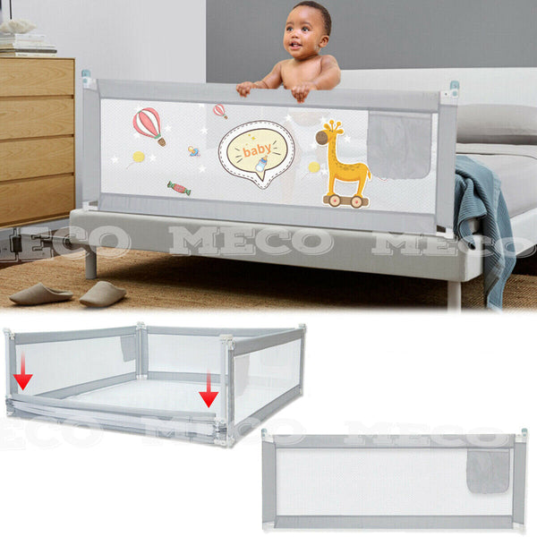 1.5m/1.8m/2m Child Bedguard Toddler Safety Bed Rail Kid
