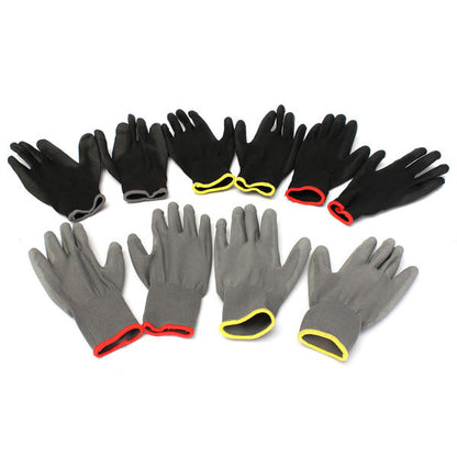 1 Pair Pu Palm Coated Nylon Precision Protective Safety Work