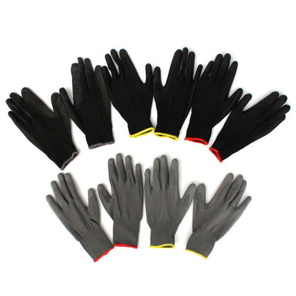 1 Pair Pu Palm Coated Nylon Precision Protective Safety Work