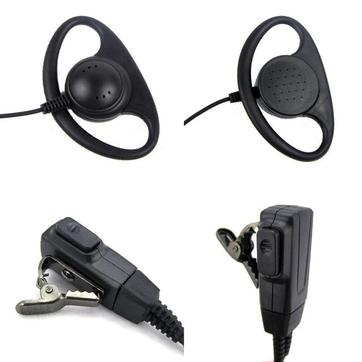 1 Pin Fbi Earhook Earpiece d Type Headset Ptt For Motorola