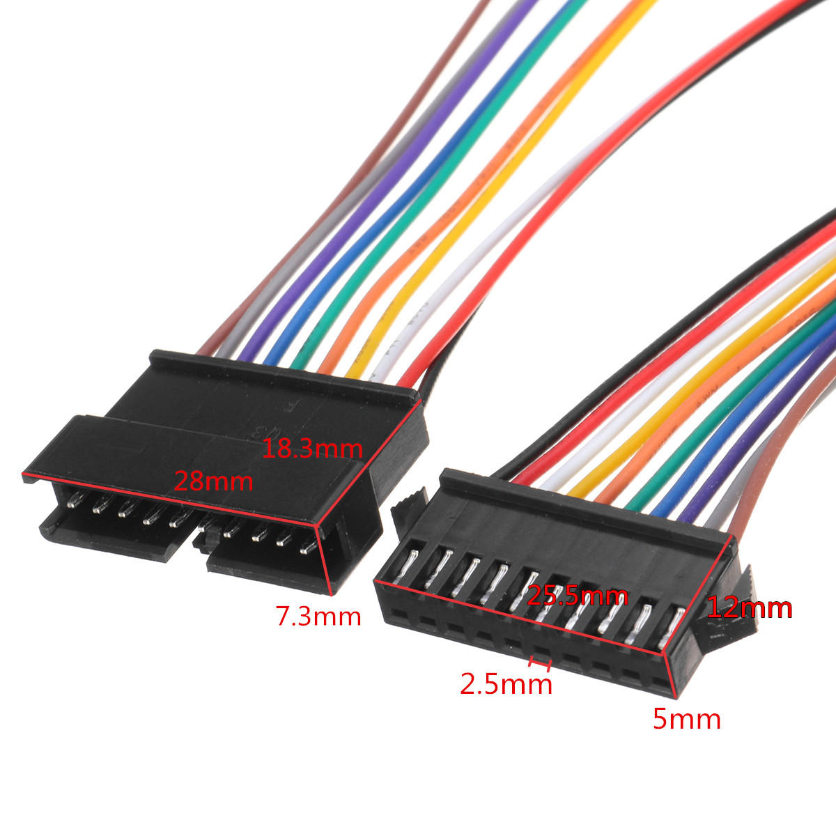 10 Set Jst 2.5mm Sm 8-pin Male & Female Connector Plug